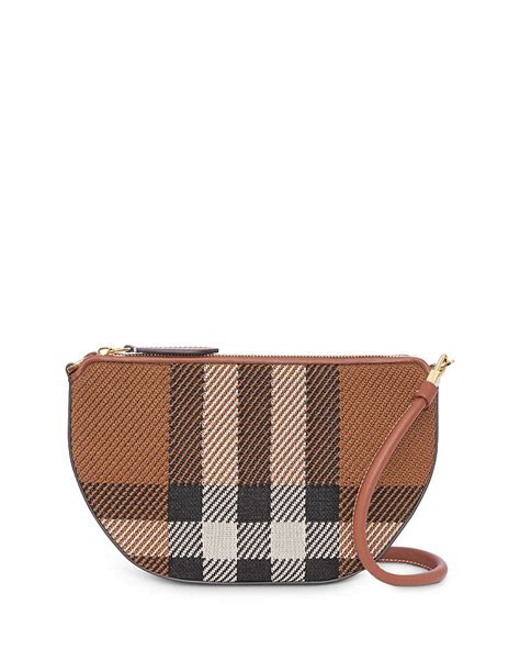 Burberry Knitted Check Olympia Pouch 